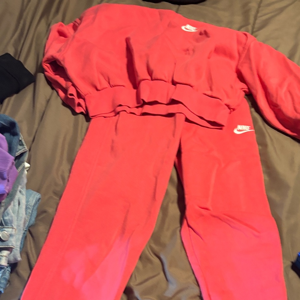 Nike pink Tracksuit Set